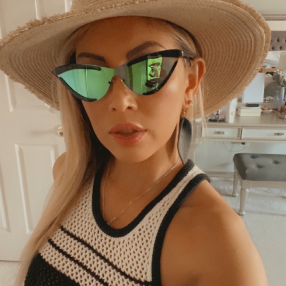 Leather Teardrop Earrings - Picture 4 of 14